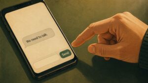 вземане на решение и отлагане преди действие моментът преди натискане на изпрати